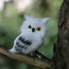Other Table Decoration Accessories Owl Exquisite Ornament Cute Lovely Furry Christmas Bird Adornment Simulation for Home Decor Gift YQ240129