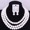 Dudo Fabulous White Jewelry Set Stone African Beads Wedding Jewelry Set Vintage Necklace Bracelet Jewellery set 2024 Free Shipping