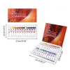 Malzemeler 12ml 12/24 renk Profesyonel yağlı boya boya çizim pigment tüpleri set sanatçı sanat malzemeleri yeni başlayanlar için