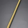 Braccialetto 2 Metri/lotto 8*5mm Nero Giallo Intrecciato Ed Cordoncini di Cuoio per I Braccialetti Braccialetti Gioielli di Vendita Caldo Prezzo di Fabbrica promozione