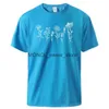 Erkek Tişörtleri Çiçek Baskı Adam Tişörtleri Cilt Dostu Yumuşak Kısa Knapıtlı Moda Pamuk Sokak Giyim Temel Orijinal Orijinal Tüm Match T-Shirthth24129