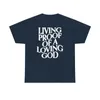 Men Women Summer Living Proof of a Loving God Print Y2k T-shirt Unisex Christian Cross Jesus Short Sleeved Tees Loose Cotton Top 240119