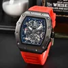 New Style's Hollowed Out Delation Carbon Brazing Prointing Men's Men's Quartz Wristwatch {Category}