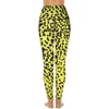 Actieve broek Cool Dalmatische legging Zwarte stippen Push-up Yoga Ademende elastische legging Dame bedrukte training Sport