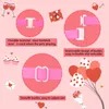 Hundkläder 50/100st Grooming Bows Loving Heart Valentine's Day Justerbara Cat Bowties för små medelstora hundtillbehör
