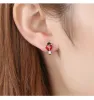 Pendientes BELAWANG 2020 Regalo de Navidad Pendientes de Plata de Ley 925 con Forma de Animal de Mariquita para niños Pendientes de Mariquita de Esmalte Rojo para Mujer