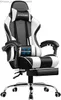 Other Furniture GTPLAYER Gaming Chair Computer Chair with Footrest and Lumbar Support Height Adjustable Game Chair with 360-Swivel Seat Q240129