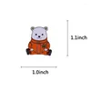 Broschen One X Piece Cartoon Weißer Eisbär Bepo Emaille Anstecknadel Pirat Anime Abzeichen Brosche Hut Rucksack Dekoration Schmuck Zubehör