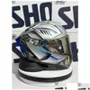 Мотоциклетные шлемы Shoei X14 Шлем X-Fourteen Yzf-R1M Special Edition Sier Fl Face Racing Casco De Motocicleta Прямая доставка Mobi M Dh0Na