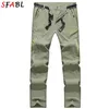 SFABL 5XL Summer Quick Dry Hiking Pants Men Stretch Waterproof Tactical Pants Zipper Pockets Trousers Lightweight Fishing Pants 240122