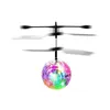Led Light Suspension Crystal Ball Infrared Induction RC Gesture Control Colorful Glowing Toys Unique Gift for Kids