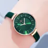 Moda donna casual leggero lusso semplice quadrante grande aspetto elevato cintura orizzontale a doppio strato orologio al quarzo impermeabile montre de luxe regali A11