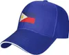 Bollmössor filippinska flagga unisex baseball cap passar män kvinnor justerbar pappa hatt smörgås räkning