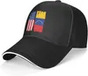 Cappellini da baseball USA Venezuela Flag Cappello da papà unisex Berretto da baseball casual regolabile da camionista