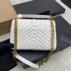 9A Designer Bags Classic Lady Handbags Original Women Leather Counter Quality Flap Purse 24cm Chain Crossbody Wallets Purse with Box