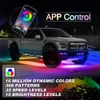 LED Neon Sign OKEEN RGB Multicolor Underglow Lights For Car Automobile Chassi Atmosphere Decorative Lamps Strip Underbody APP Control YQ240126