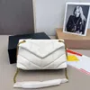 Dames schoudertas Luxe crossbody tas Designer messenger Bags Originele mode Handtassen van hoge kwaliteit KETTING Merk Flip mat leer 30cm