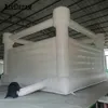 Casa de salto de grau comercial, casa inflável de pvc completa para casamento, castelo saltitante, cama de salto para crianças, jumper branco para diversão dentro e fora