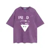 Hommes Femmes Designers T-shirts Lâche Vintage Rétro T-shirts lavés Marque de mode P Chemises Chemise décontractée pour homme Luxurys Vêtements Street Polos Shorts Vêtements à manches PR-12