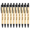 10-100st Bambu Personlig kulspetspennor Stationery Pen Office Supplies Grave Customized Business Baptist Holiday Gift 240125