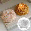 2PCS Kaarsen Pioenvorm Kaars Schimmel Siliconen Bloem Kaars Schimmel 3D Handgemaakte Kaarsen Maken Benodigdheden Huwelijkscadeau voor Gastenkamer Tafel Decor