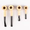 Corn cob hammer smoking hand pipe disposable natural corncob herb spoon cigarette filter pipes tools accessories 4 sizes wooden tobacco pipes