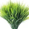 Dekoracyjne kwiaty wieńce 10 -plecak sztuczna roślina wysokiej trawy Outdoor UV odporne na faux krzewy pszenicy fałszywe rośliny 229o