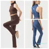 Lu-1910 Nouvelle fermeture éclair ventre ascenseur hanche neuf points Micro-pantalon sans manches Cardigan petite veste Sexy Joker loisirs Yoga gilet femmes Fitness costume