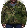 Herren Daunenparkas Winter Fourrure Parka Homme Jassen Chaquetas Oberbekleidung Wolfsfell Kapuze Manteau Wyndham Kanada Jacke Mantel Hiver Doudoune Menscihl