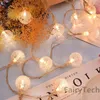 Strängar LED Globe String Lights USB Fairy Light 20 LEDS Plug Waterproof Lamp Christmas Holiday Wedding Party Decoration