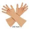 Highly Simulated Skin Fake Silicone Hand Prosthesis Artificial Latex Glove Cover Scars for Injuries Transvestism