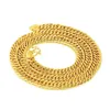 10mm 24K or rempli collier bijoux pour hommes femmes solide 24K or rempli collier 240119