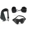 Bondage 3pc Set BDSM Bondage Cuff Sınırlama Toys için Kadınlar için Deri Deri Kelepçeleri Kırbaç Yetişkin Gamessex Bilezik İçin Kırbaç