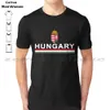 T-shirts pour hommes Hongrie Soccer Design-National Magyarorszag T-shirt 100% coton confortable de haute qualité Football hongrois Visitez la Hongrie Rétro