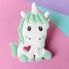 Halsband 5/10st Food Grade Silicone Unicorn Baby Teether PACIFIER CHAIN ​​ACCHITORS