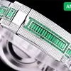 AMG Montre De Luxe Herren-Armbanduhr, 40 mm, 3135, automatisches mechanisches Uhrwerk, 904L-Stahl, Uhrengehäuse, Babysbreath-Diamantuhr, Armbanduhren 01