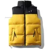 NF Designer Heren Vesten Puffer Vest Gilet Outdoor Warm Houden Jas Opstaande Kraag Mouwloze Rits Briefborduurwerk Heren Rood Blauw Donsjack