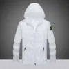 Stones Island Jacket Мужская куртка Стиль Штурмовой костюм для мужчин и женщин Весна и лето Дышащий солнцезащитный костюм большого размера Ветровка Брендовая куртка 2632