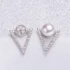 Montaggi degli orecchini a triangolo collana, reperti di orecchini, impostazioni di gioielli Orecchini Accessori