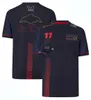 新しいシーズンサイクル服2024 F1レーシングポロシャツフォーミュラ1チームスーツラペルTシャツギブアーズハット番号1 11ロゴ