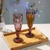 Avrupa tarzı kabartmalı şampanya vitray bira kadeh vintage şarap bardakları ev suyu içme fincanı kokteyl cam 150ml