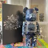Best_Selling 400% 28cm Bearbrick Abs Roses Fashion Bear Chiaki Figurer Toy for Collectors Bearbrick Art Work Decoration Toys Toys Gift