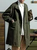 Cappotto da uomo M51 Fishtail Parka Trench verde militare e beige Cappotto vintage di media lunghezza sciolto vestiti autunnali coppie 240118
