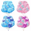 Party Decoration 15st Lot 12Inch Elephant Latex Balloons Colored Confetti Födelsedagsdekorationer Baby Shower Helium Ballon261U