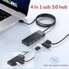 Wielokrotne 4 -portowe USB 3.0 Hub Type C Adapter Dock Dock rozszerzający 5 Gb / s Multi A Station Docking Docking na laptopie na PC
