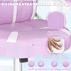 Outros móveis Joyfly cadeira de jogos para meninas kawaii adultos crianças gamer computador ergonômico pc com lombar su q240129