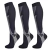 Chaussettes de sport 3 paires de chaussettes de compression femmes hommes bas d'allaitement médicaux 20-30 mmHg chaussettes de sport pour marathon cyclisme varices YQ240126