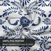 Nappe ronde de 60 pouces, tissu Talavera mexicain, couverture imperméable pour fête de mariage, dîner, Banquet de vacances