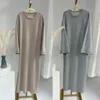 Ethnic Clothing Sweatshirt Closed Abaya Loose Muslim Hijab Dress Plain Abayas For Women Dubai Casual Wear Turkey Ramadan Islamic Kaftan