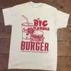 女性用TシャツビッグカフナバーガーグラフィックTシャツ半袖ユニセックスパルプフィクションティーヴィンテージカジュアルホワイトトップファッションコットン女性シャツT240129